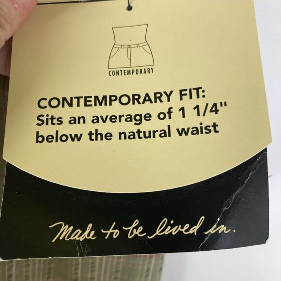 Woolrich Sage Green Shuffle Plaid Pants Size 14 Women’s New NWT Cotton T5794 - Picture 7 of 9